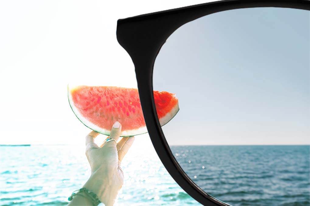 samozabarvovací čočky slunečních brýlí