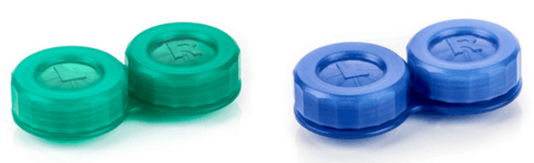 Left and right contact lens case