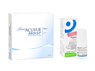 1-DAY Acuvue Moist (90 čoček) + Hyabak 0.15% gtt. 10 ml