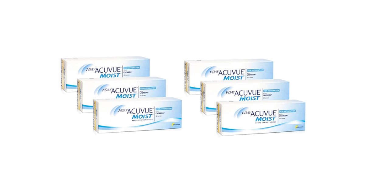 1-DAY Acuvue Moist for Astigmatism (180 lenses)