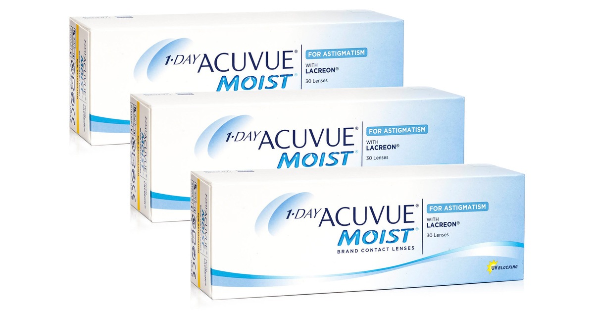Image of 1-DAY Acuvue Moist for Astigmatism (90 Linsen)