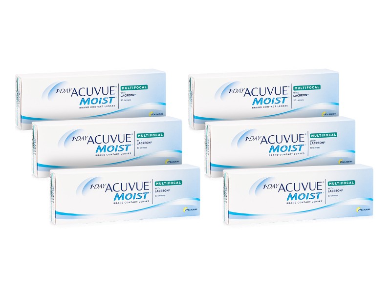 Johnson &amp; Johnson Johnson &amp; Johnson 1-DAY Acuvue Moist Multifocal (180 φακοί) Ημερήσιοι Μυωπίας Υπερμετρωπίας Πολυεστιακοί