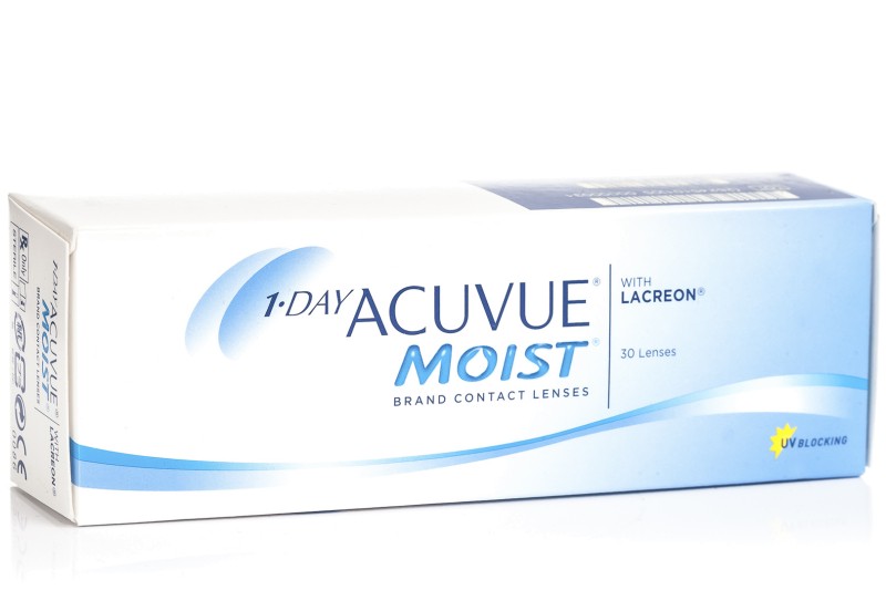 Johnson &amp; Johnson 1-DAY Acuvue Moist (30 φακοί) Ημερήσιοι Μυωπίας Υπερμετρωπίας φωτογραφία