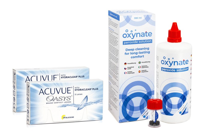 

Acuvue Oasys (12 lentilles) + Oxynate Peroxide 380 ml avec étui
