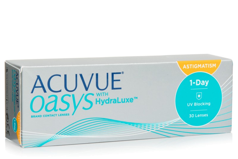 Johnson &amp; Johnson Johnson &amp; Johnson Acuvue Oasys 1-Day with HydraLuxe for Astigmatism (30 φακοί) Ημερήσιοι Μυωπίας Υπερμετρωπίας Αστιγματικοί