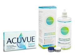 Acuvue Oasys with Transitions (6 lentile) + Solunate Multi-Purpose 400 ml cu suport