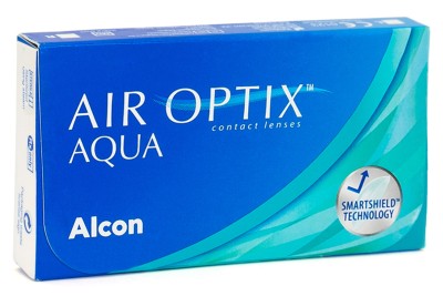 Air Optix Aqua (3 lenses) Alcon Monthly Contact Lenses silicone hydrogel single vision