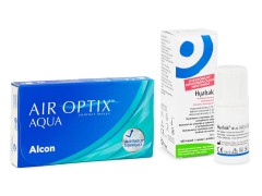 Air Optix Aqua (6 φακοί) + Hyabak 0.15% με υαλουρονικό 10 ml