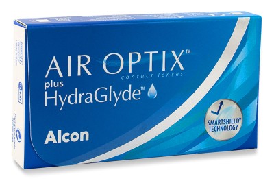 Air Optix Plus Hydraglyde (3 lenses) Alcon Monthly Contact Lenses silicone hydrogel single vision