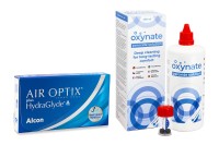 Air Optix Plus Hydraglyde (6 linser) + Oxynate Peroxide 380 ml med linsetui