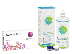 Avaira Vitality (6 čoček) + Solunate Multi-Purpose 400 ml s pouzdrem