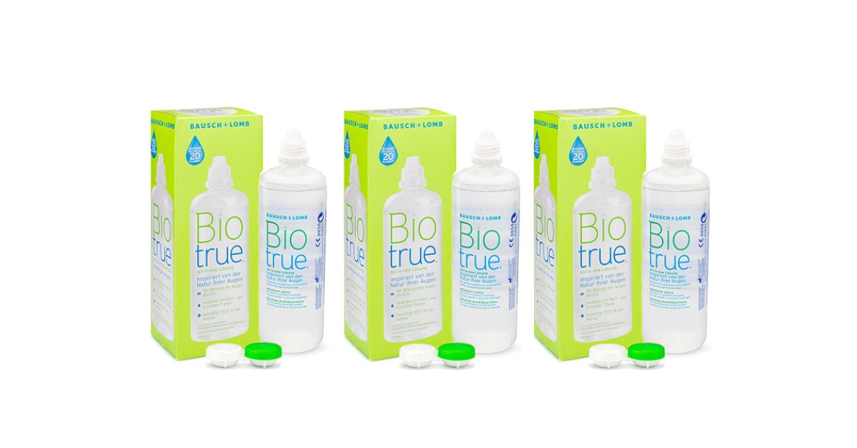 Image of Biotrue Multi-Purpose 3 x 300 ml mit Behälter