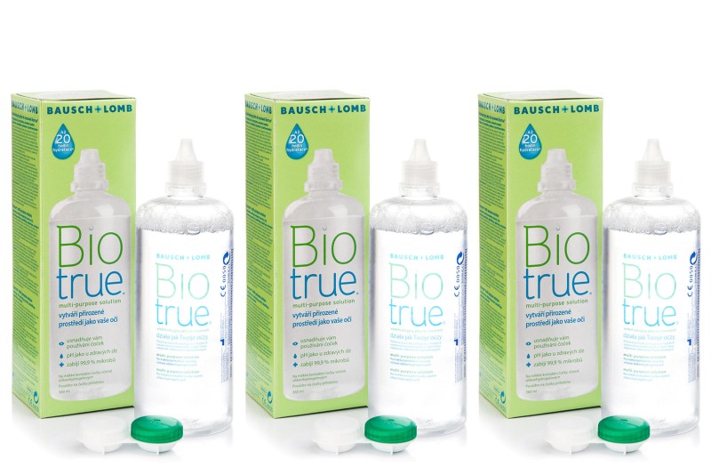 Biotrue Multi-Purpose 3 x 360 ml med linsetuier