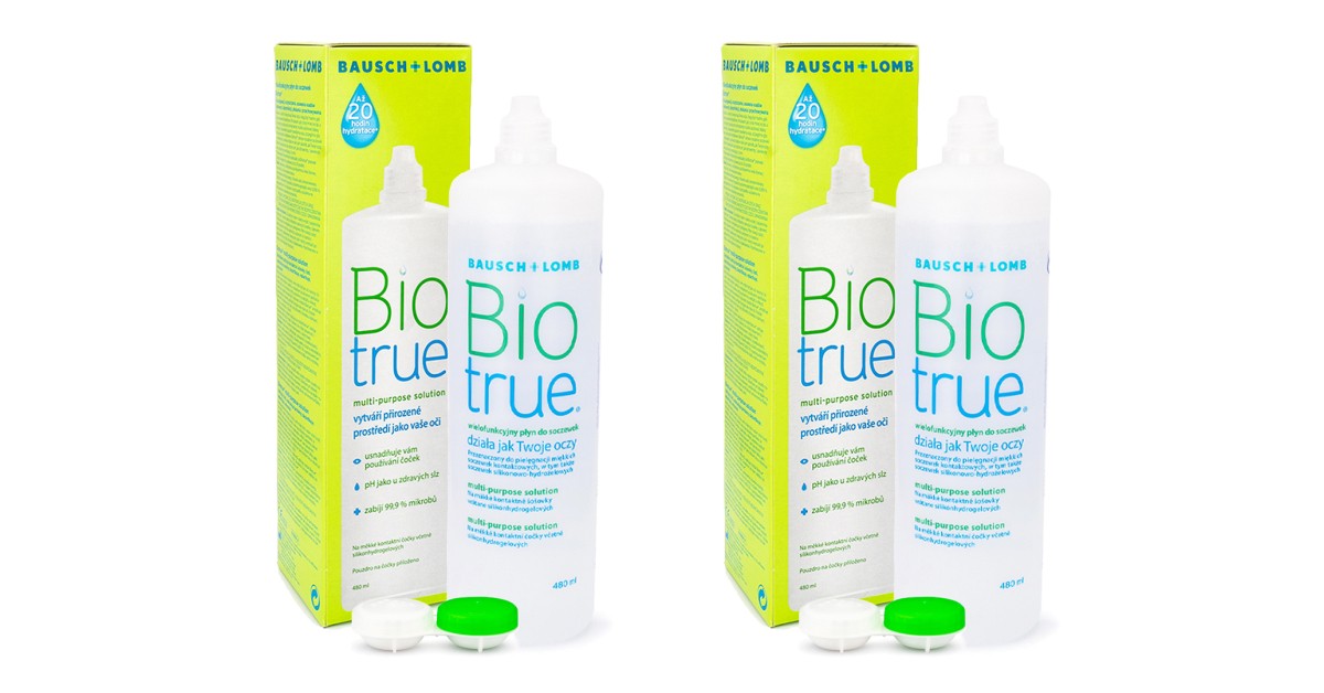 Biotrue Multi-Purpose 2 x 480 ml with cases