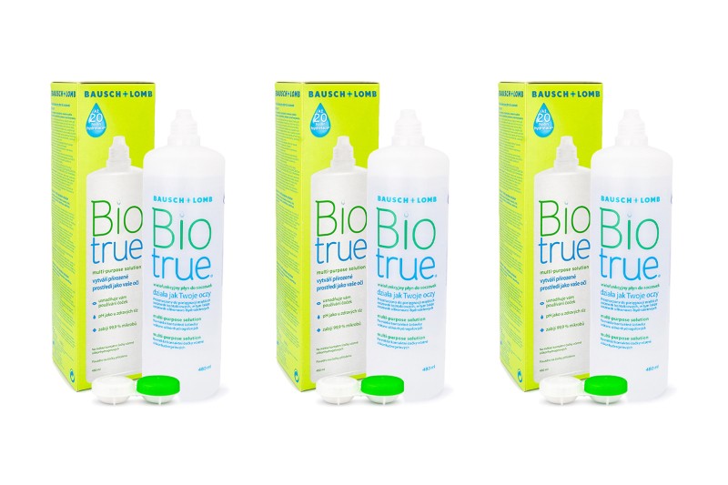 E-shop Biotrue Multi-Purpose 3 x 480 ml s pouzdry