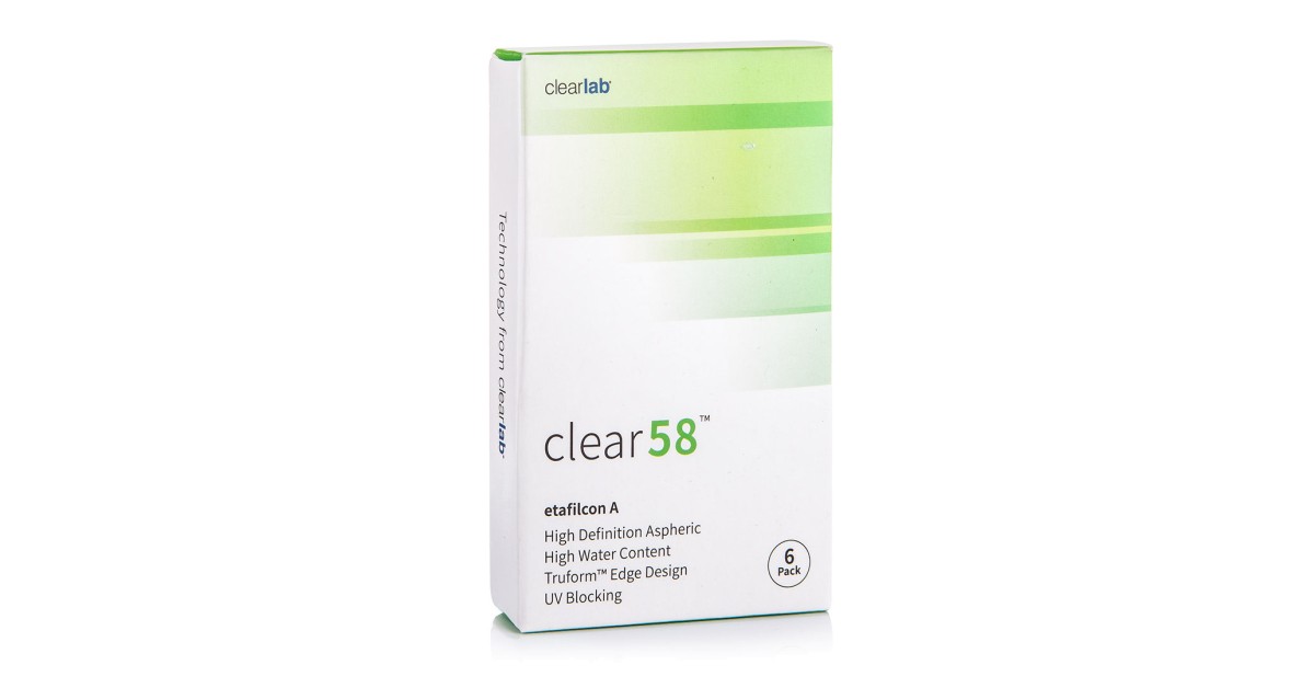 CLEAR  58 (6 lentilles)