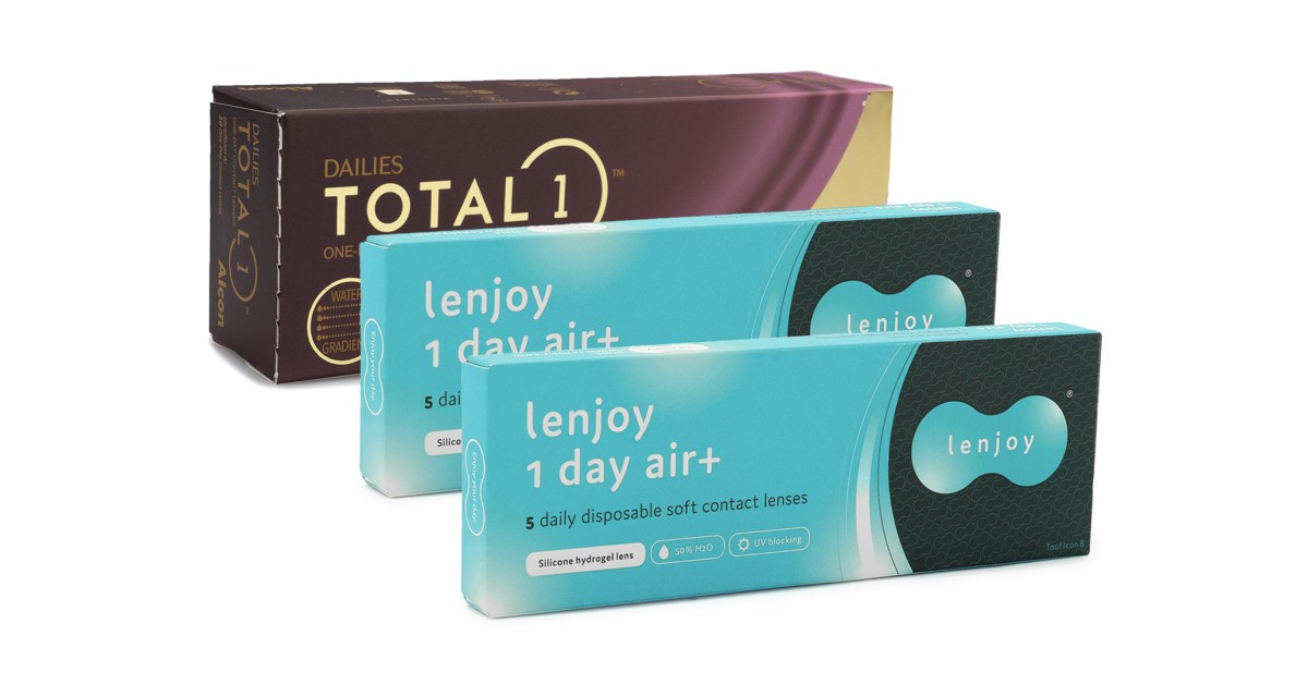 DAILIES Total 1 (30 lenti) + Lenjoy 1 Day Air+ (10 lenti)