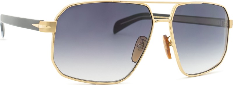 Occhiali Da Vista David Beckham DB 7072/F Uomo – Colore Oro/nero, Misura 54, Astuccio Incluso