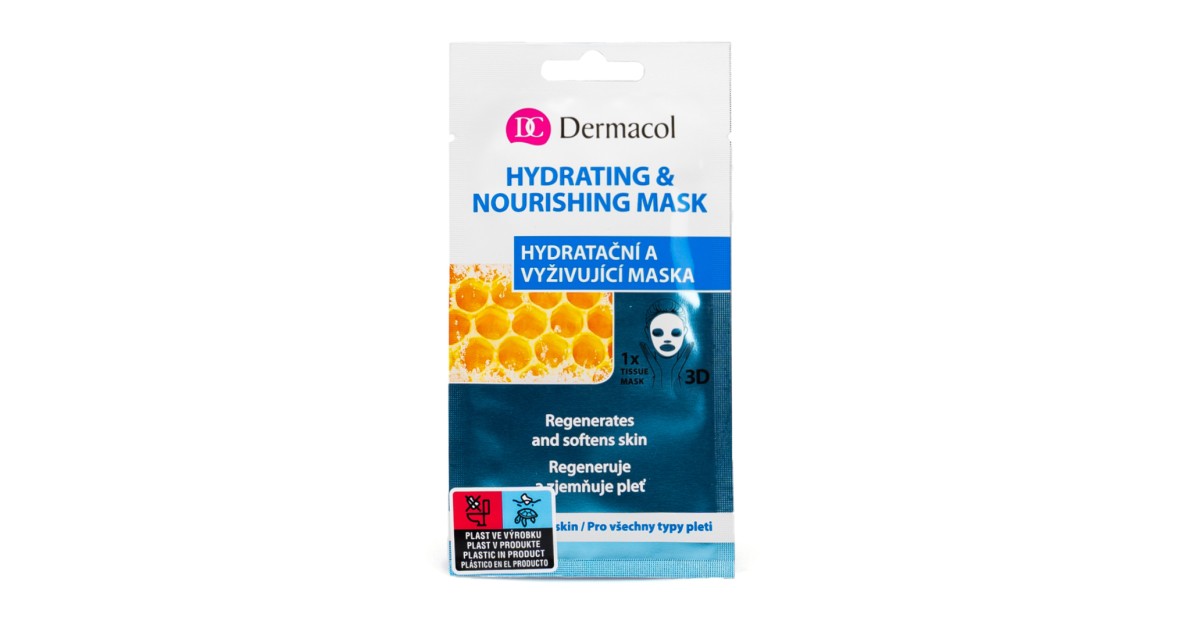 Dermacol Cloth 3D hydrating and nourishing mask