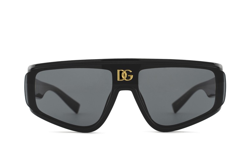 Dolce & Gabbana 0DG 6177 501/87 46 - rektangelt solbriller, mænd, sort