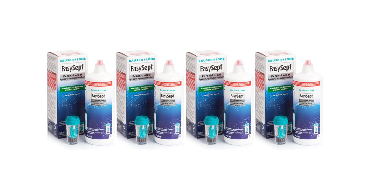 EasySept 4 x 360 ml med linsetuier