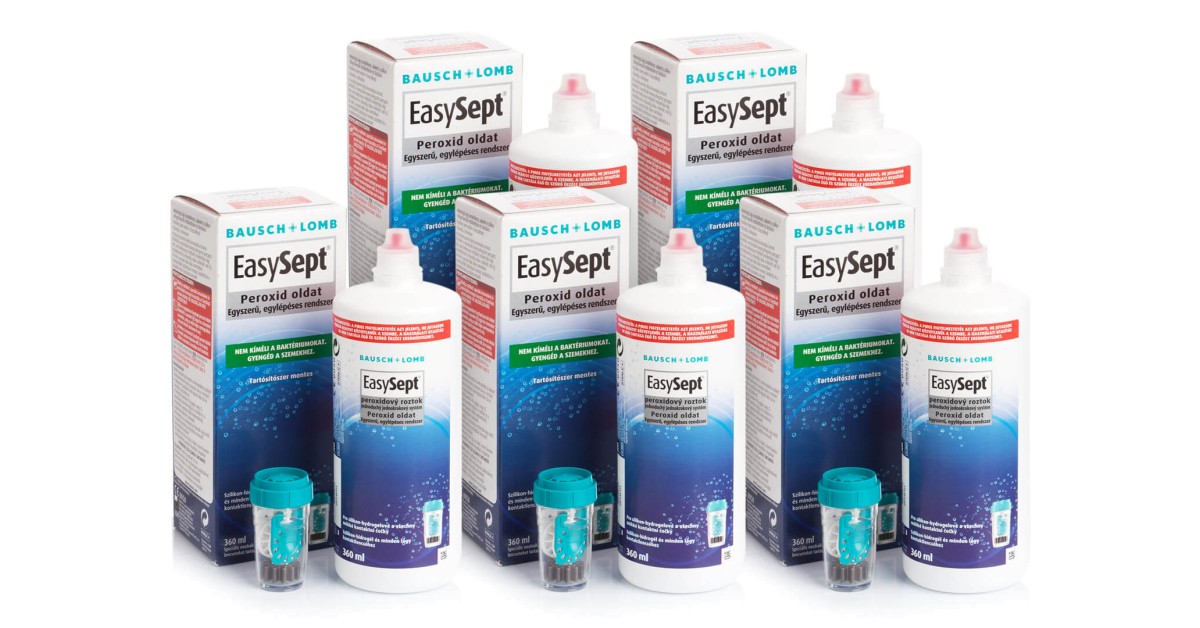 EasySept 5 x 360 ml med linsetuier