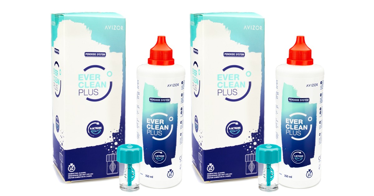 Ever Clean Plus 2 x 350 ml med linsetuier