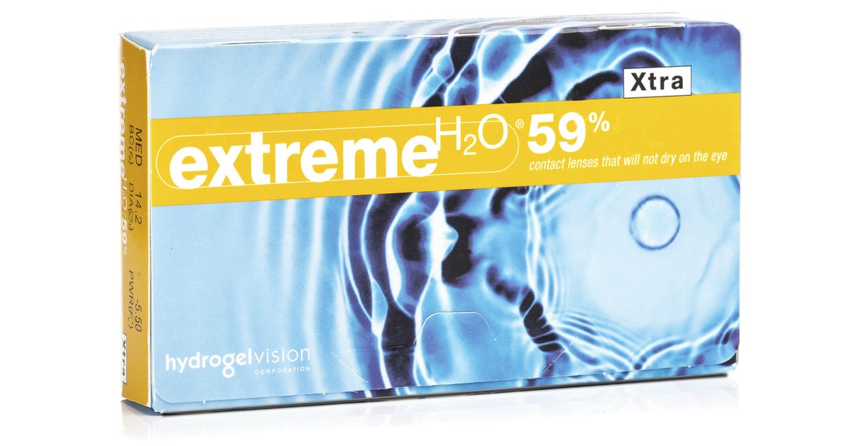 EXTREME H2O LENTILLES DE CONTACT Extreme H2O 59 % Xtra (6 lentilles)