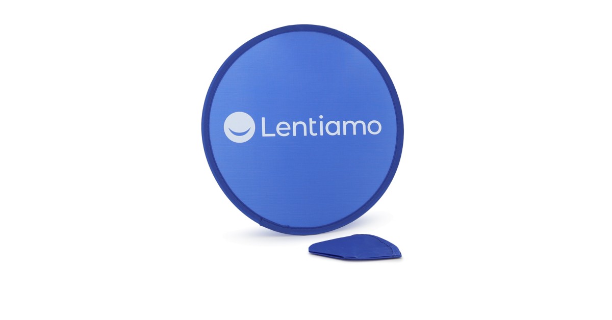 Opvouwbare frisbee met zakje Lentiamo