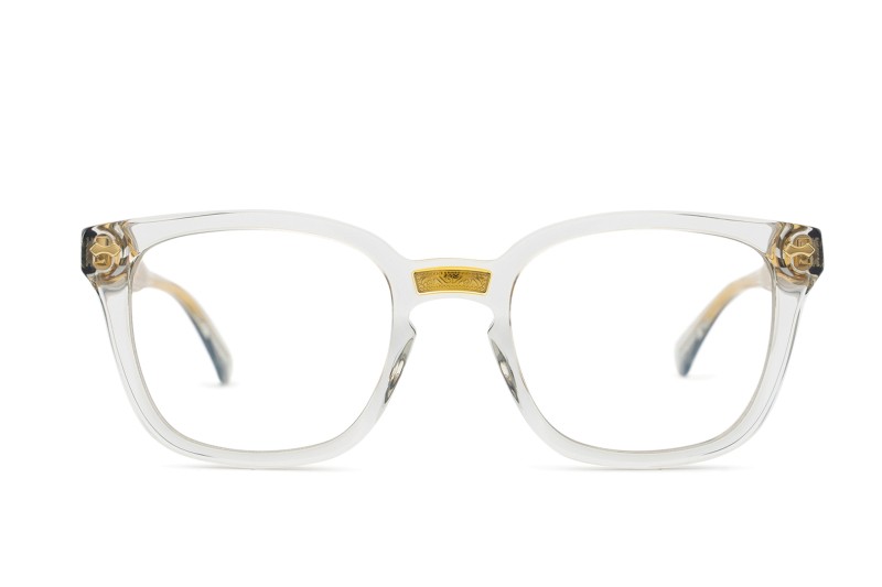 Gucci Gg0184S 001 50 - glasögon med blåljusfilter, kvadratisk, dam, grå