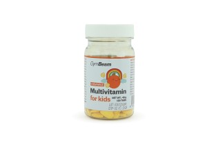 GymBeam Multivitamín pomeranč pro děti (120 cucavých tablet)