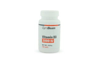 GymBeam Vitamín D3 2000 IU (120 kapslí)