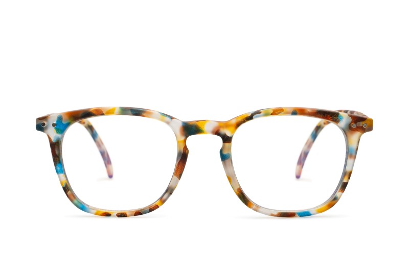 Izipizi Screen #E Blue Tortoise - blaufilter Brillen [Computerbrillen], quadratisch, unisex, braun