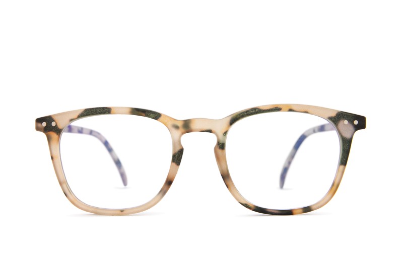 Izipizi Screen #E Light Tortoise - brýle proti modrému světlu, čtvercové, unisex, hnědé