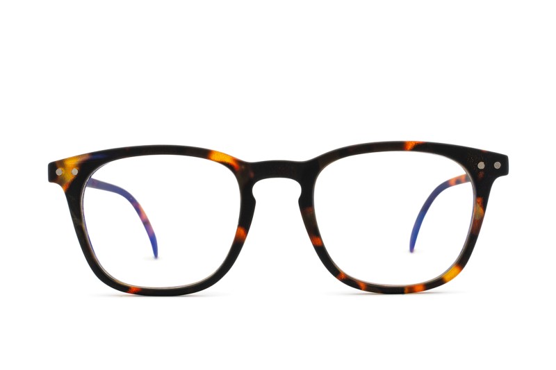 Izipizi Screen Junior #E Tortoise (für 5 - 10 Jahre) - blaufilter Brillen [Computerbrillen], quadratisch, kinder, braun