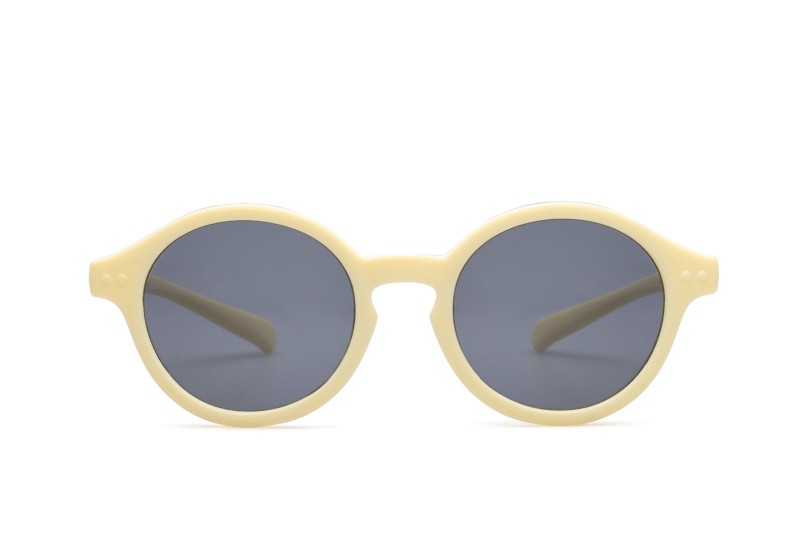 Izipizi Sun Kids+ #D Milk (για ηλικία 3 - 5 ετών) - round γυαλιά ηλίου, παιδικά, κίτρινα, πολωμένα