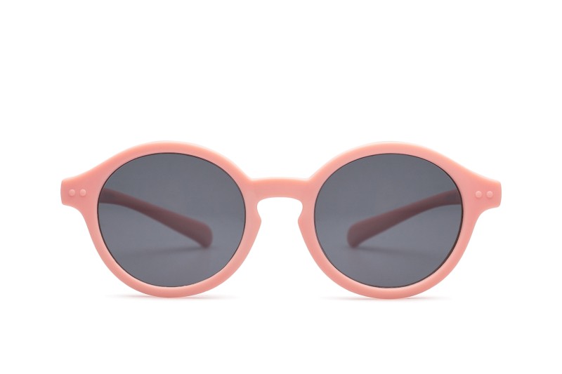 Izipizi Sun Kids+ #D Pastel Pink (για ηλικία 3 - 5 ετών) - round γυαλιά ηλίου, παιδικά, ροζ, πολωμένα