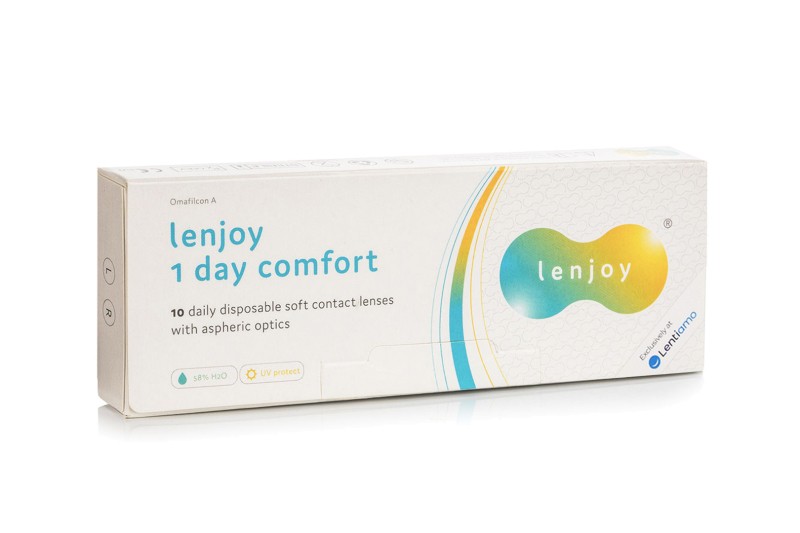 Lenjoy 1 Day Comfort (10 linser) - endagslinser, sfäriska sport, Omafilcon A