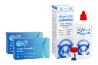 PegaVision Lenjoy Bi-weekly Aqua+ (12 čoček) + Oxynate Peroxide 380 ml s pouzdrem