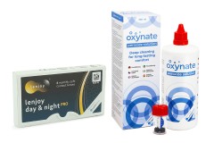 Lenjoy Day & Night PRO (6 čoček) + Oxynate Peroxide 380 ml s pouzdrem