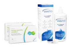 Lenjoy Monthly Comfort (12 čoček) + Vantio Multi-Purpose 360 ml s pouzdrem