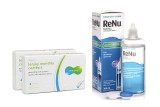 Lenjoy Monthly Comfort (6 čoček) + ReNu MultiPlus 360 ml s pouzdrem 27814