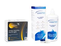 Lenjoy Contactlenzen - Lenjoy monthly day & night (6 lenzen) + vantio multi-purpose 360 ml met lenzendoosje