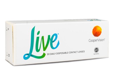 Live daily disposable (30 lenses) CooperVision Daily Contact Lenses silicone hydrogel single vision sport