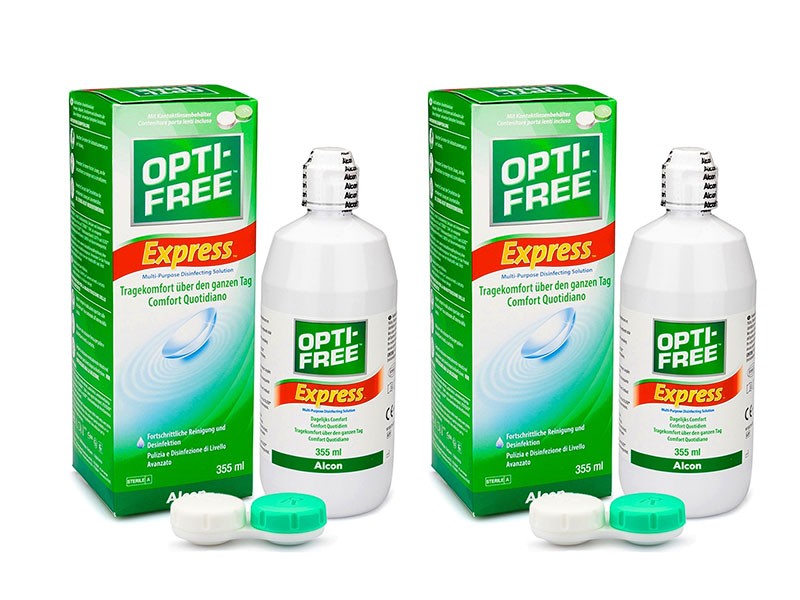 

OPTI-FREE Express 2 x 355 ml avec étuis