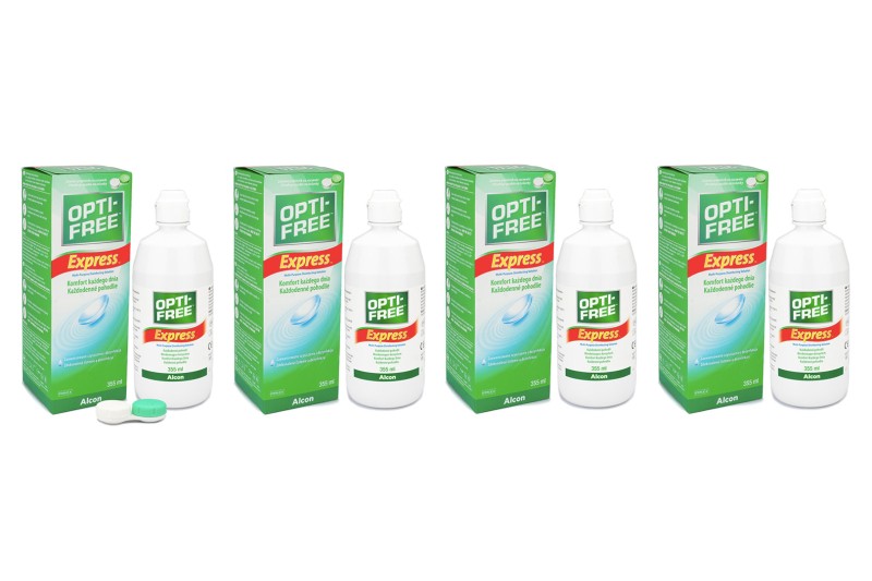 OPTI-FREE Express 4 x 355 ml med linsetuier