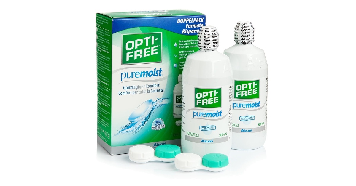 Image of OPTI-FREE PureMoist 2 x 300 ml mit Behälter