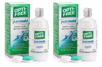 OPTI-FREE PureMoist 2 x 300 ml cu suporturi