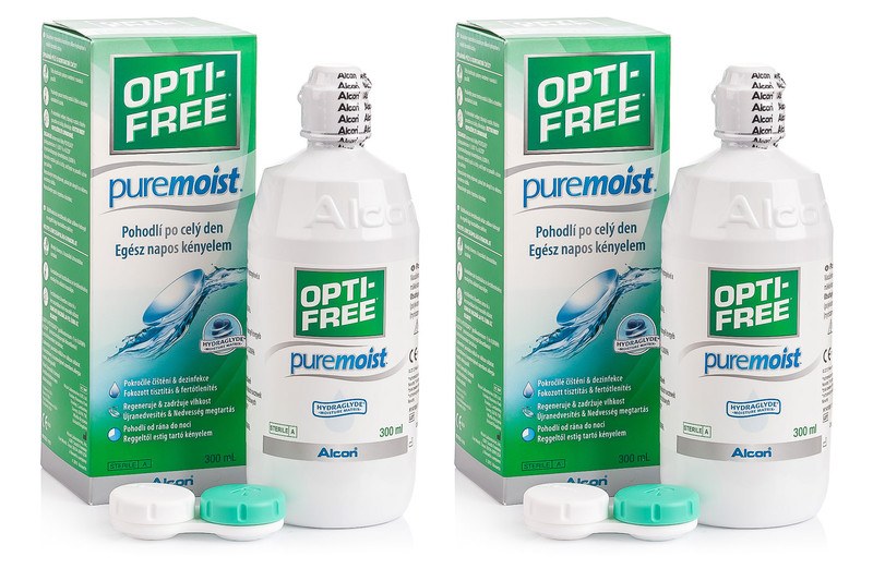 E-shop OPTI-FREE PureMoist 2 x 300 ml s pouzdry