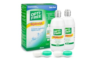 OPTI-FREE RepleniSH 2 x 300 ml avec étuis